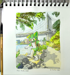 Watercolor Journey: Trakk in New York (19/20) by pandapaco