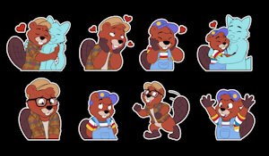 Buckle Beaver Sticker pack by Chimaera
