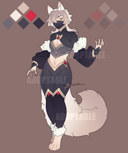 ADOPTABLE - KITSUNE by Darkknight12