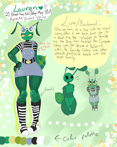 Lauren | Updated reference sheet by crimsonotic