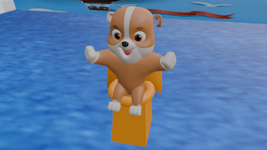 Rubble is now officially potty trained (Blender) by Mkgoro112