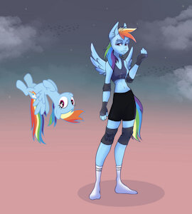 Rainbow Dash fanart by fievetaan