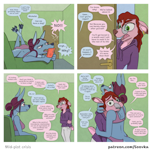 Mid-plot crisis [comic] by Soovka