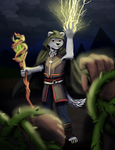 The druid's lightning by TheSlimeDragon
