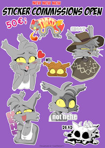 New commission tier: STICKERS by Kagemusha