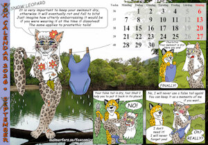 Fox calendar 2026 - S(n)eptember by Micke