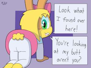 Bunny girl upskirt by NexusPolygon