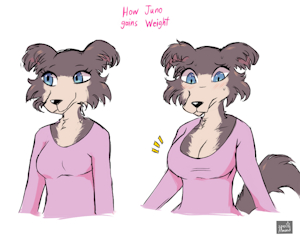 Juno's Weight Gain by SpecAlmond