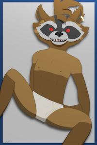 Rocket chilling in underwear by Masmilar
