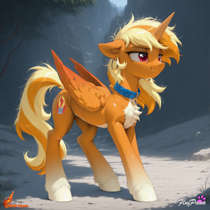Glitch Flare reveals itself to you! by FlufPaws