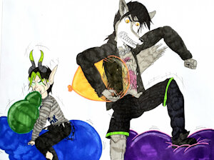 Goth looning by Balloonbouncer