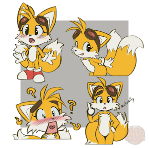 F Tails stickers by BiteSizedCookie