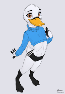 Swan23 - first feathers by Swan23