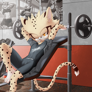 Dash working out by DashtheCheetah