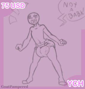 [YCH] Not a Baby by GoatPampered
