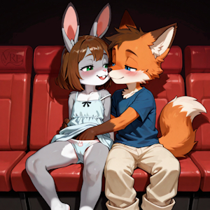 Vinscent and Fiona at the cinema: part 1, teasing by Vinscent