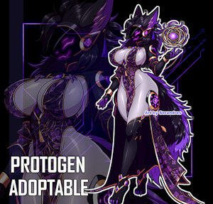[ADOPTABLE] / Arcane Empress Protogen by Serandres
