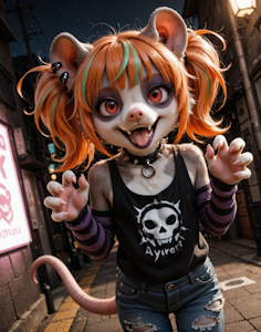 Punk Opossum by Warfare56