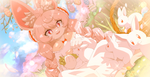 springtime labubu by myaoduixa