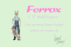 Ferrox ref sheet by WolvenFerrox