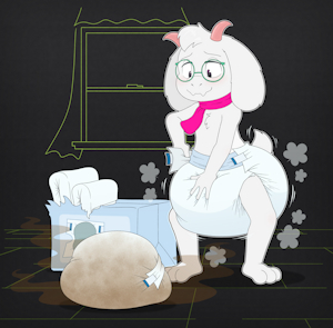 Ralsei Diaper Change~ by Tenerius