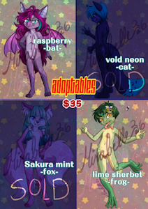 Summer Adopts - $35 4/4 by MsMirabelle