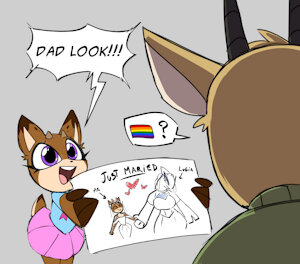 Winter coming out to her dad by NellJoestar