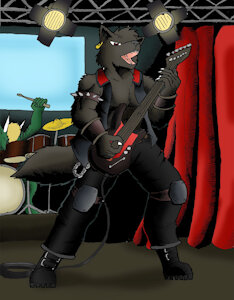 My sona&nbsp;&nbsp;as a rocker by n1ghtmar37