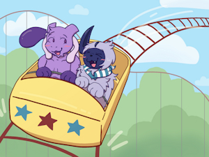 Rollercoaster ride (COMMISSION FOR ME) by HyperChibiAbsol