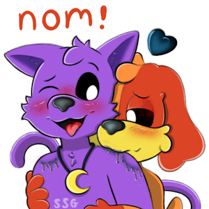 Nom! Dogday's Love Bites! (Telegram Sticker) by SomeStickyGoo