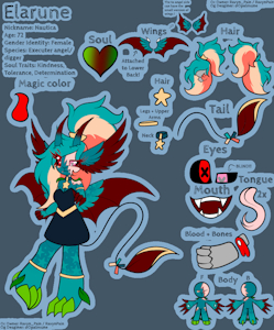 Ref sheet by RavynPain