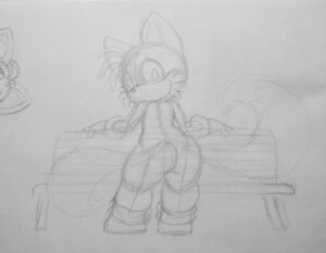 Tails Bench sketch by PilloTheStar