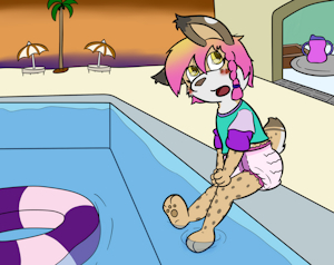By the poolside by cachorro