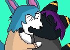 Lucky and Zoomie kissing by LuckyVeon
