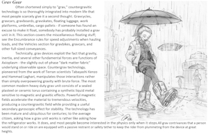 OFRPG Book Excerpt - Grav Gear by IAMGORGA