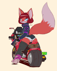 Cyberfox Joyriding by GwynessaPatienette