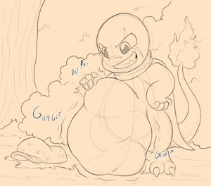 Early Magma Meal by Sparkythechu