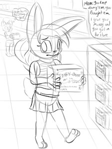 Confetti goes shopping by ConejoBlanco