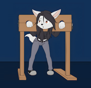 Kelly Jones Trapped in a Pillory (Commission) by Tho6Who4e2000