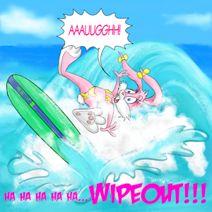 Babs Bunny...WipeOut! by Artzilla60