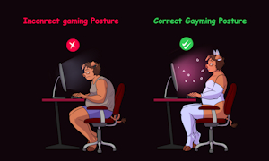 Correct posture by Katsiika