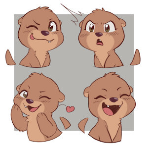 Otty stickers by BiteSizedCookie