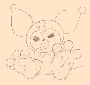 Big Kuromi Paws by Sparkythechu