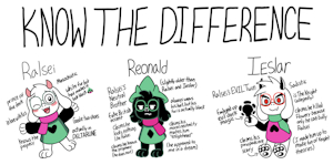 Ralsei and his defenitely real brothers by FizzleTheFerret