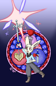 You remember the moogle from Kingdom Hearts by FlameSnow