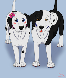 Just two innocent dogs by Kinaj