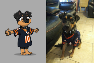 Chicago Bears Doggo (commission) by PilloTheStar