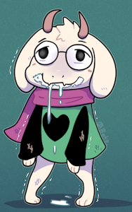 infected ralsei by Bokechan