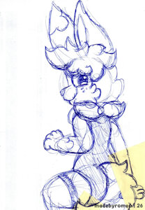 26.08.12 - Looking Back with a Swimsuit [Doodle] by Coelhoposa