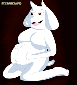 Toriel Dreemur pregnant (Au Naturale) by StiltonFanFic